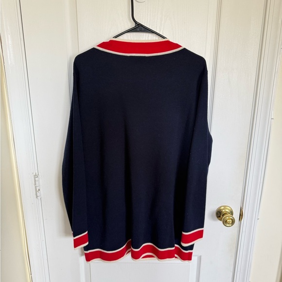 Tuckernuck Lauren Oversized Wool Cardigan Navy - Picture 7 of 7